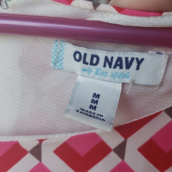 Old Navy women's red 3/4 sleeve dress, size M - Picture 2 of 7